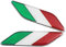 PTDecals 2 pz alluminio bandiera italiana emblema adesivo decalcomanie grafiche per auto a motore auto parafanghi laterali gonne tronco baule portellone paraurti porta di protezione finestre