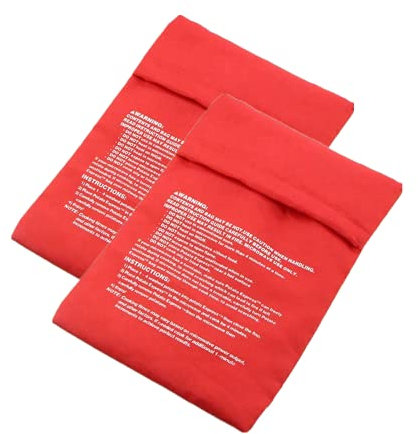 Pack of 4 Microwave Potato Cooker Bag, Reusable Potato Express Pouch Cooker Microwave Potato Cooker Bag,Perfect Potatoes Just in 4 Minutes,Red