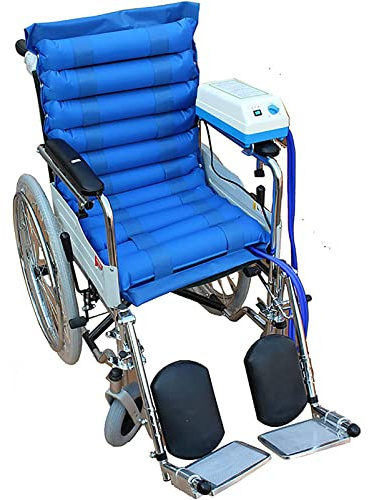 HSRG Cojín para Silla De Ruedas, Cojines De Presión para Úlceras por Presión En Las Partes Inferiores, Cojín De Asiento Inflable De Aire con Bomba Eléctrica, para Úlceras por Presión