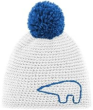 Eisbär Jay - Berretto con pompon per bambini, Bianco/lapis/lapis, 55