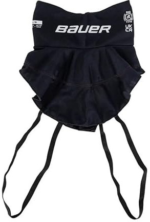 Bauer NLP23 Premium Bib Eishockey Nackenschutz Senior, Schwarz (L)