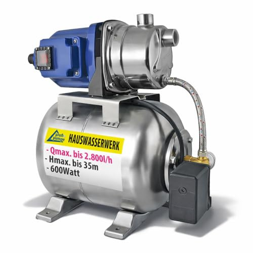Ss-600-1 hushållsvattenpump med tryckbrytare centrifugalpump i rostfritt stål med integrerad värmebrytare och tryckmätare som trädgårdspump regnvattenpump
