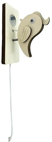 Picchio battente per porta d'ingresso, simpatico battente per porta d'ingresso, campanello in legno, divertente campanello per casa, appartamenti, campanello fatto a mano