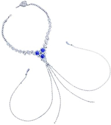 Collana a catena per il corpo con catena senza piercing con strass per reggiseno catena per il corpo perizoma vita capezzolo catena per il corpo da donna Night Club gioielli di cristallo catena per il