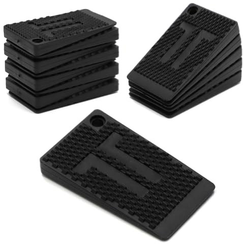 Aoyswuz 20 Piezas Cuñas de Plástico Antideslizante Cuñas de Mesa, Cuña de Goma Multiusos para Patas de Mesa de Muebles, Cuñas de Puerta