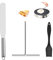 Bieiyhe Lot De 3 Spatule Crepe en Acier Inoxydable,Etaleur de Pate a Crepe,Repartiteur Crepe,Accessoires Crepiere,Ustensile Crepiere,épandeur de Crêpes,Râteau à Crêpes Forme de T,Retourneur de Crêpes