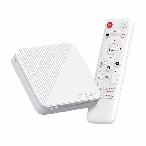 Android Box TV - H96 Max (Nouvelle génération) Android 14.0 Streaming Box - Compatible Assistant Vocal - 4K UHD - Chromecast Built-in - Facile à Installer