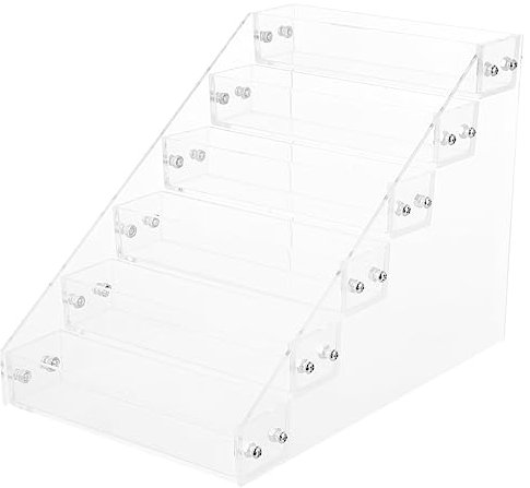 OATIPHO 1Pezzi Espositore Acrilico Reutilizzabile per Smalti per Unghie Organizer Scrivania Stabile Strati per Manicur