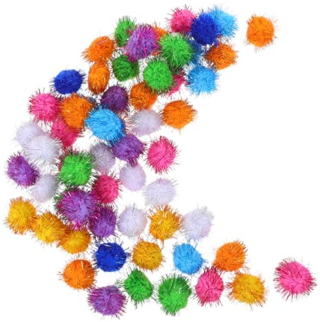TOYANDONA 60 pièces Set de Balles pour Chats avec Paillettes et Ressorts Jouets Activité Variés pour Intérieur et Durables pour et Félins Adultes