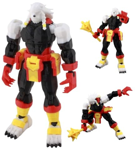 Jilijia Atom Eve Figurine d'action 12 cm imprimée en 3D entièrement articulés mobiles Figurine de collection Modèle de décoration de bureau Cadeau pour les amateurs de bandes dessinées