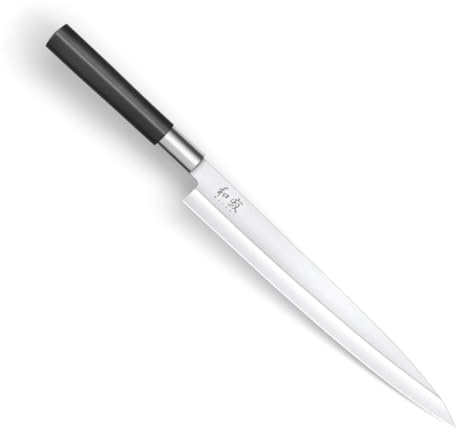 KAI Wasabi Black Yanagiba 15,5 cm lunghezza lama - acciaio inossidabile 6A/1K6 lucidato 58 (±1) HRC - manico in polipropilene nero - coltello da sushi coltello da sashimi - Made in Japan