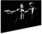 fotoleinwand24 Impression sur toile « Pulp Fiction » 100 x 70 cm - Poster ! Image prête sur châssis - Décoration Pop Art - Salle à manger, Chambre à coucher, Cuisine