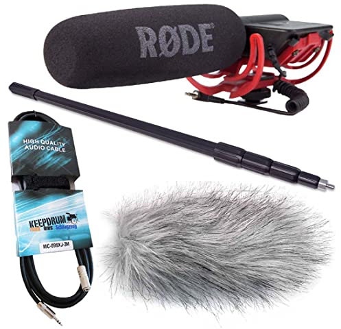 Rode Videomic Rycote keepdrum Bundle inkl Tonangel 3m + Windschutz WSWH + Miniklinke 3m