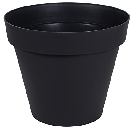 EDA - Pot de Fleur Rond Toscane Ø 80 cm - Volume 170 L - Ø 79 x H.66 cm - Gris Anthracite