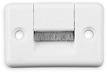 DIWARO® Gurtführung mit Bürste Eckig | für Gurtband bis 23 mm Breite | Kunststoff | weiß