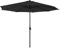 YRHome 300cm Sonnenschirm Alu Neigbar mit Handkurbel UV Schutz 40+ - Dunkelgrau Gartenschirm Terrassenschirm Marktschirm für Balkon, Garten, Terrasse(Anthrazit,3m ohne LED)