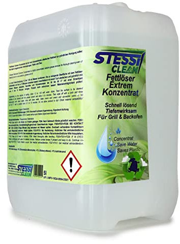 StessiClean Fettlöser Extrem Konzentrat 5 Liter - Schnell lösend, Tiefenwirksam, Für Grill und Backofen