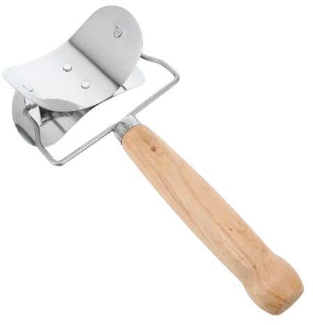 TIDTALEO Molde Para Envoltorio De Dumplings De Acero Inoxidable Cortador De Masa Para Empanadillas Mango De Madera Herramienta De Cocina Para Hacer Empanadillas Casa