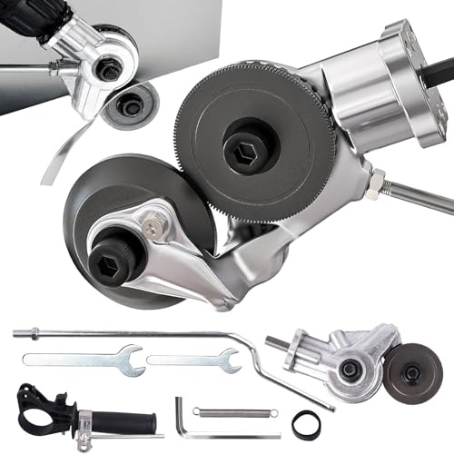 Allyplay Upgraded Electric Drill Plate Cutter, Metal Nibbler Drill Attachment,Sheet Metal Cutter Tool with Adapter for Cutting Various Metals Materials Such As Aluminum,Steel,Copper,Iron