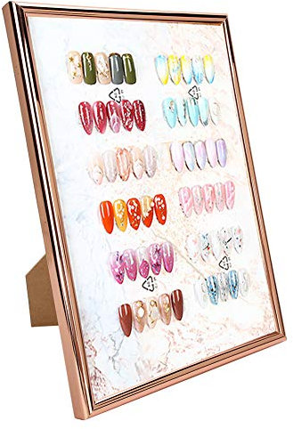 Nail Art Montrant Titulaire Acrylique Nail Art Présentoir Nail Art Nuancier Tableau D'affichage Stand Nail Tip Gel Polonais Couleur Affichage Carte Cadre Planche Pour Le Dessin D'ongles