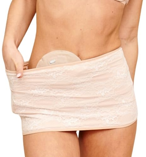 SIIL Banda de Ostomía Crema Ostomy | Funda para bolsa de ostomía interior | L