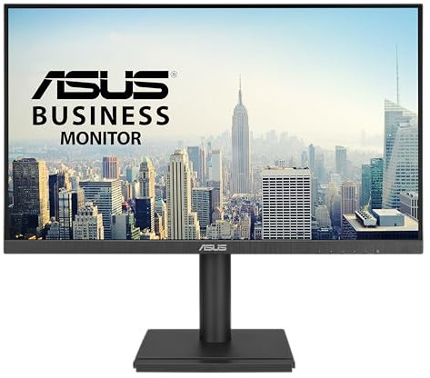 ASUS Business VA27DQFS - 27 Zoll Full HD Monitor - Rahmenlos, ergonomisch, Adaptive-Sync, EPEAT Gold - 100 Hz, 16:9 IPS Panel, 1920x1080 - DP, HDMI, D-Sub, USB Hub, Speaker