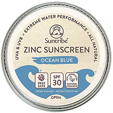 Suntribe Face & Sport Mineral Sunscreen SPF30 10gr Blue
