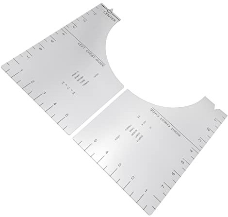 TEHAUX 1stück Nählineal Für Stoffmessungen Faltbarer Shirt Ausrichtungs Und Kalibrierungswerkzeug Für Nähprojekte Einfach Zu Lesen Reinigen