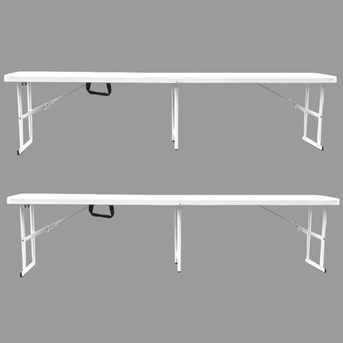 WEIDPHL Banc Pliant Portable en Plastique, Banc D'extérieur Étanche en PEHD Lisse, Siège De Camping avec Poignée De Transport pour Le Football De Jardin,White Stool
