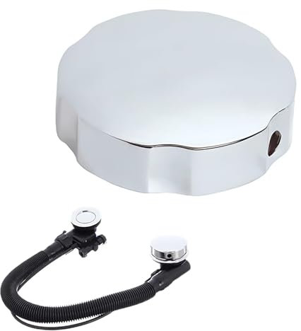 JINJUMEI Pomo de Control de Baño Emergente Perilla de Cubierta de Desbordamiento de Drenaje de Bañera Pomo de Control de Bañera Emergente pomo de Control de Bañera Emergente Accesorios de Ddrenaje