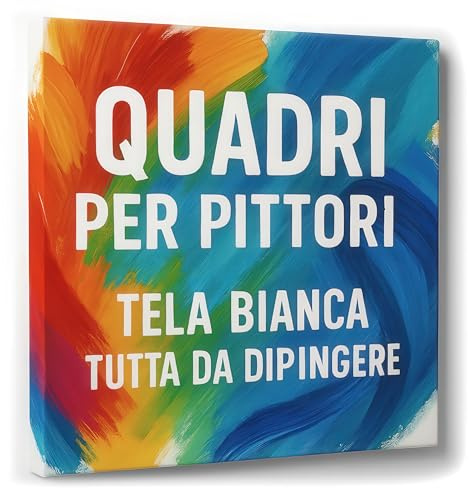 ConKrea – Tela Quadro per Pittori Intelaiato 70x150 cm – Cotone 70% da 370g su Telaio in Legno, Perfetta per Tecniche Pittoriche e Artistiche