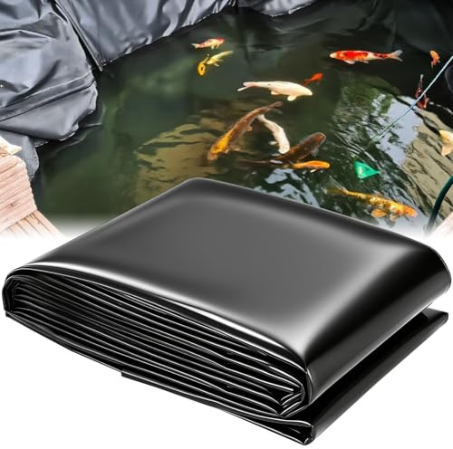 Lona para Estanque 1.2 x 2.1 m 0.2 mm de Espesor HDPE Lámina para Estanque Revestimiento de Estanque para Estanque Jardin Exterior Prefabricado, Estanque Tortugas, Fuentes Invernaderos (1.2x2.1m)