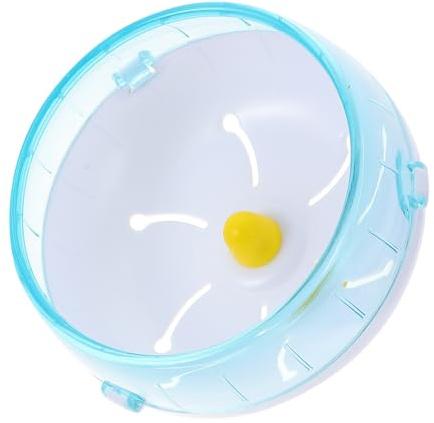 TOYANDONA Rueda de Ejercicio Silenciosa para Hámster Juguete de Actividad para Roedores Suministro de Ejercicio Antideslizante para Mascotas Pequeñas Color Verde