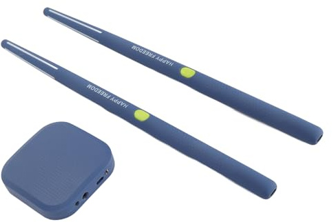 Hidyliu Ensemble de Batterie à Air électrique, Kit de Batterie Virtuelle Portable RGB pour Enfants et Adultes, Conception Compacte avec 8 Effets Sonores
