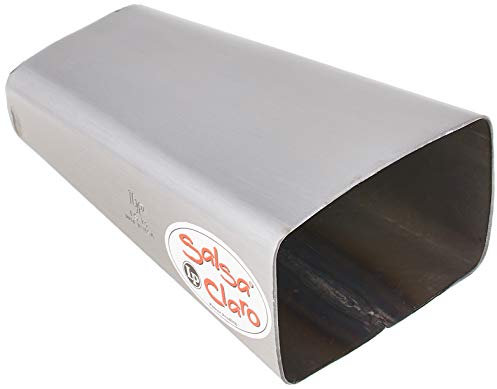 LP Latin Percussion ES-13 - Cencerro salsa con sujeción manual de acero cepillado