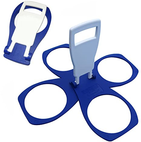 Support de transport pliable pour tasse / café / bière / boisson sans alcool - monture robuste, réutilisable au format de poche - indispensable pour les cérémonies - Pratique et sans danger pour le transport de boissons chaudes – Idéal pour les fans de sports (couleur aléatoire)