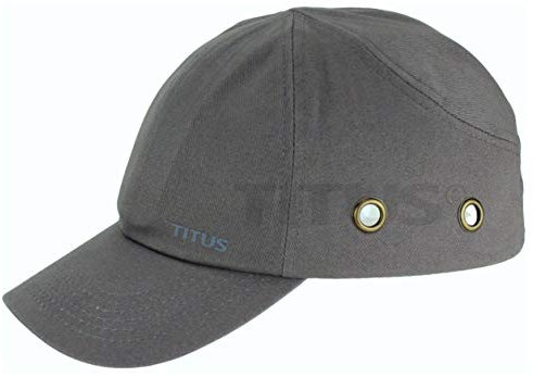 Titus Leichte Sicherheitskappe – Baseball-Stil Schutzkappe (grau)