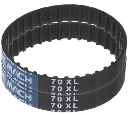 sourcing map 2 cinghie dentate 70XL 037 a 35 denti, in gomma, larghezza 0,9 cm, passo 0,5 cm, cinghie di ricambio meccaniche