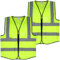 2 Pieces Gilet Fluorescent De Sécurité for Femme Men Gilet De Sécurité Haute Visibilité, Gilet Fluorescent Avec Poche Et Support D'identification Pour Le Travail En Extérieur, La Course À Pied Et La M