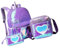 COLLBATH Schultasche Mädchen Einhorn-Rucksack 3-Set Stylischer Rucksack Großes Fassungsvermögen Angenehmer Stoff Herzform Kreativ