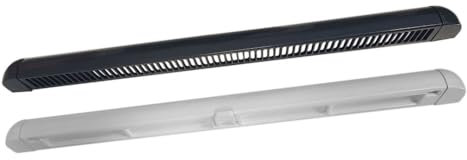 Premium Trickle Vent - Slot Frame Vent for uPVC Window Anthracite Grey External/White Internal - 400mm Width - 1 Pack
