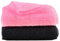 2pcs African Net Sponge, African Exfoliating Net Body Scrubber, Long Towel Shower Body Back Smoother Cloth for Removing Dead Dirt Oil Skin, Pink Black