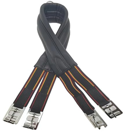 Non-slip Horse Cinch - Durable Saddle Cinch for Horses with Secure Fit, Perfect for English Girths(black,44inch)