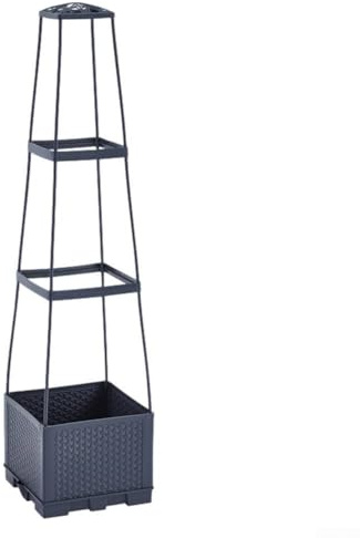 Jardinière à arrosage automatique pour parterres de jardin surélevés, pour tomates, plantes grimpantes, fleurs et légumes, hauteur réglable avec matériau plastique PP renforcé (3 Evels-Vine tissé)