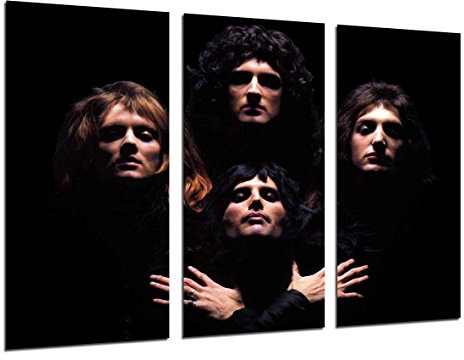 Cuadro Fotográfico Queen, Freddie Mercury, Brian May, Musica Rock, Bohemian Rhapsody Tamaño total: 97 x 62 cm XXL