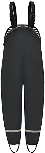 DAFENP Pantalon Impermeable para Niño Niña a Prueba de Viento Pantalón de Agua Trekking Prueba Sucia Pantalones de Barro Mono con Transpirable Forro Textil YK1335H-Black-140