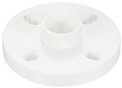 PATIKIL 32mm/1.26 Pouce PVC Tube Raccord, Bride Tube Prise Accouplement Connecteur pour Tube Connect, Blanc