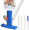Aspirateur de Piscine, kit de Nettoyage 150 cm pour Jacuzzi avec Brosse et Sac à Feuilles en Maille, aspirateur pour Nettoyer Le Fond Mini Nettoyeur pour Jardin extérieur Spa Fontaine Hors