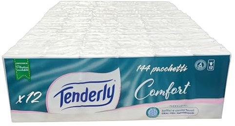 Fazzoletti Tenderly Comfort 4 veli 12 pacchetti - 12 confezioni (144 pacchetti)