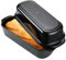 Navaris Loaf Tin with Lid - Ceramic Bakeware Bread Tins for Baking Homemade 2lb Loaves - Silicone or Stainless Steel Alternative Rectangle Breadmakers Oven Pan - 34x14cm(13.3x5.5)